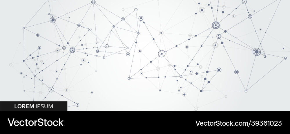 Geometric connected line and dots simple Geometric connected line and dots simple vector image