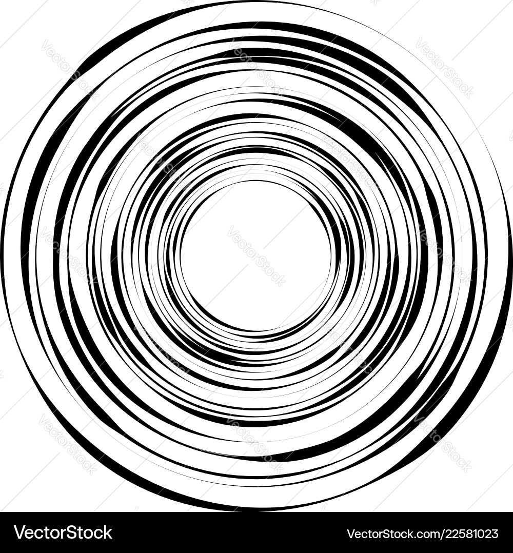 Geometric radial element abstract concentric Vector Image