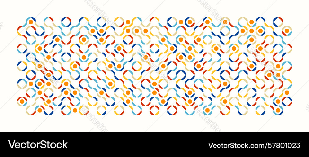 Modern pattern with geometric maze-inspired lines vector image