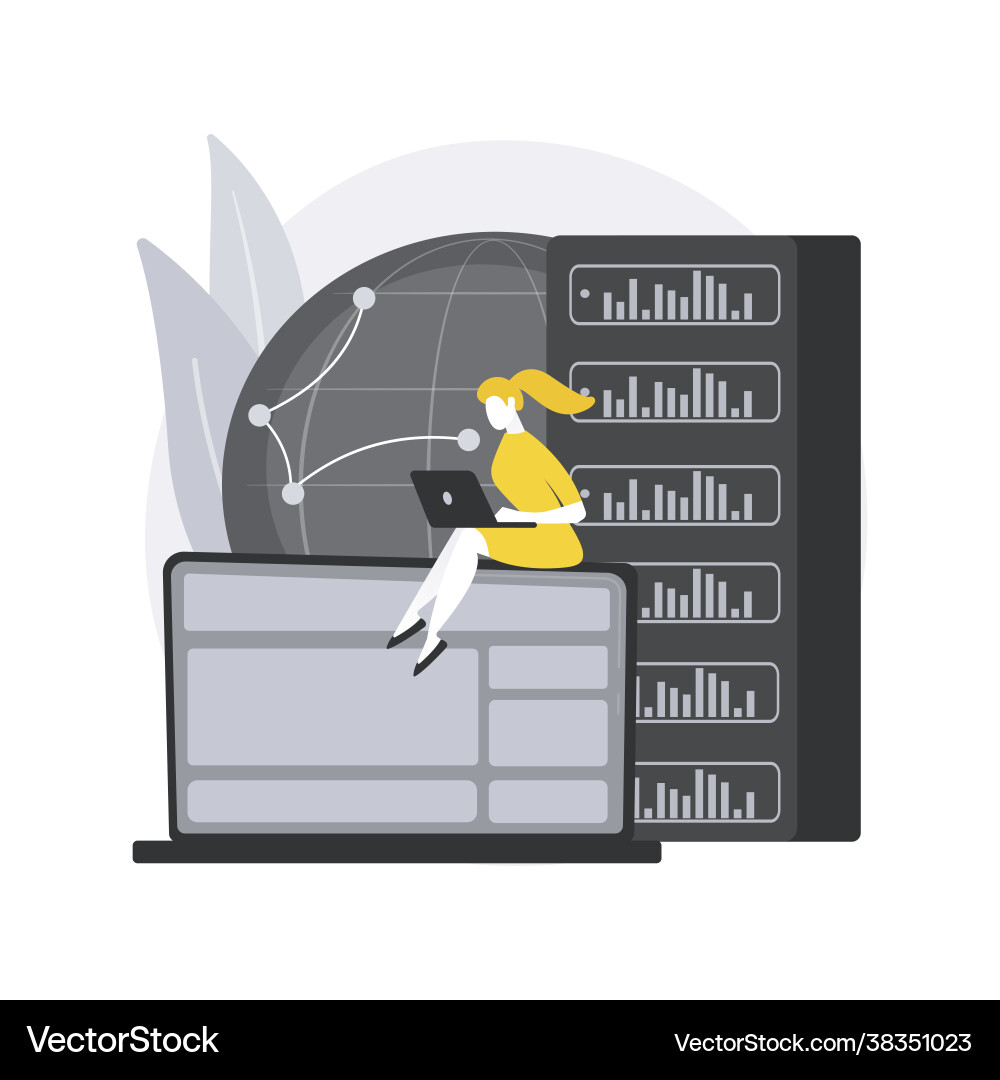 Proxy server abstract concept Vector Image