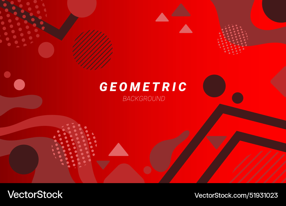 Red geometric background Royalty Free Vector Image