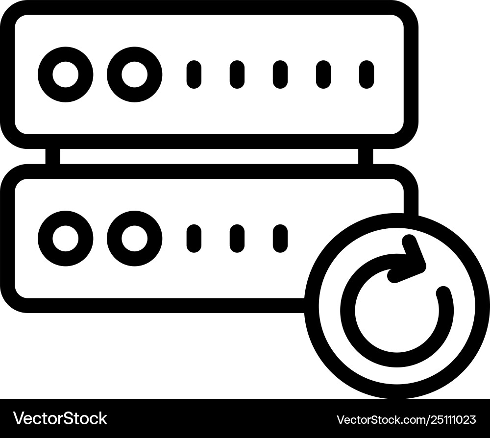 Reload storage Reload storage vector image