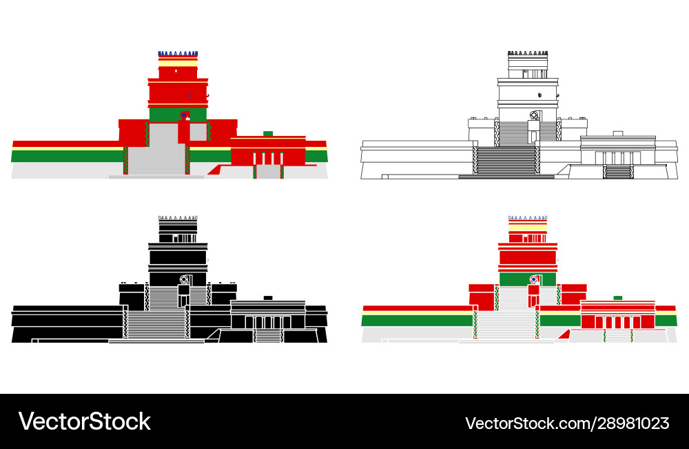 Snail observatory in front view Snail observatory in front view Vector Image