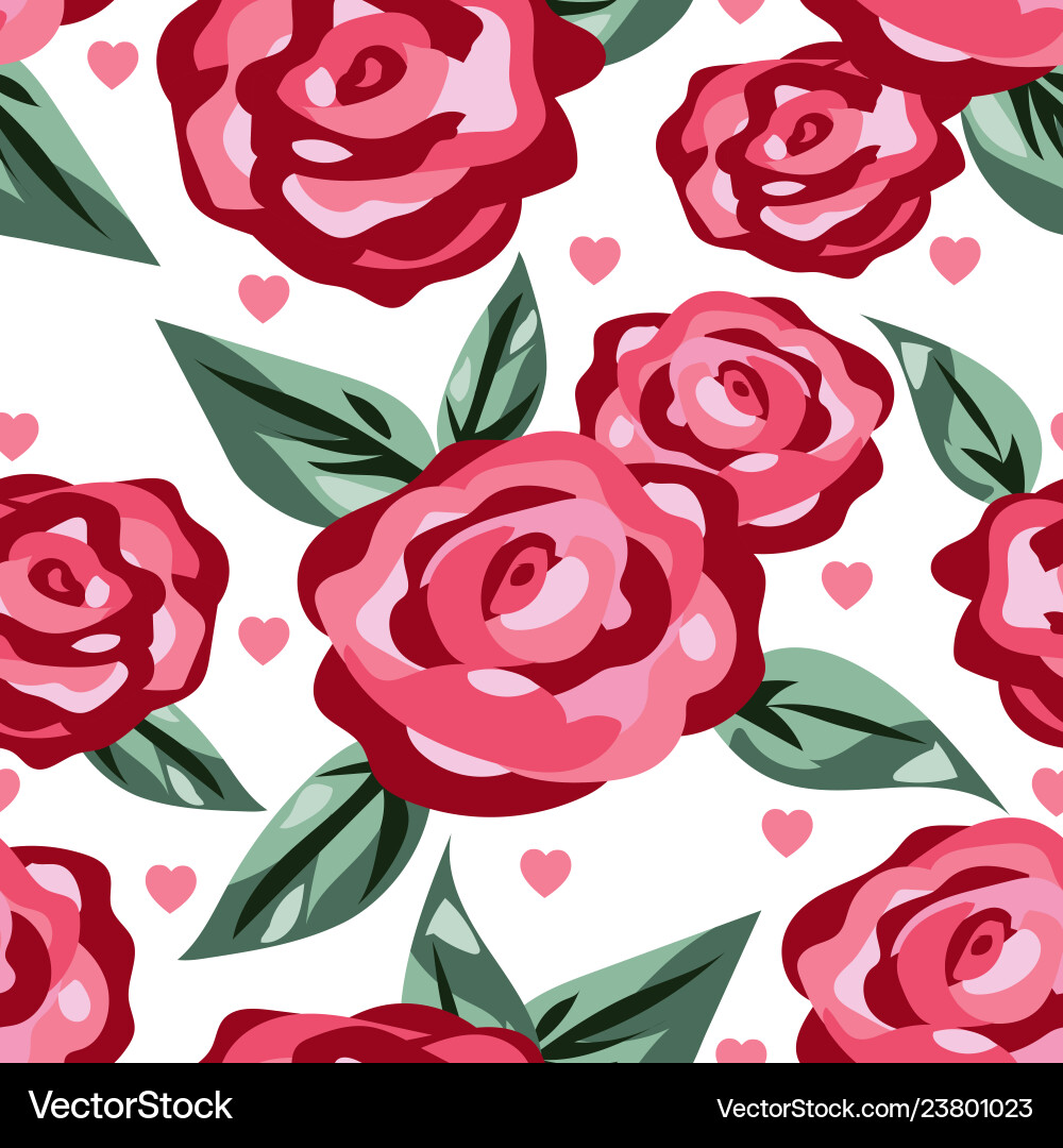 Valentines day seamless pattern Valentines day seamless pattern vector image