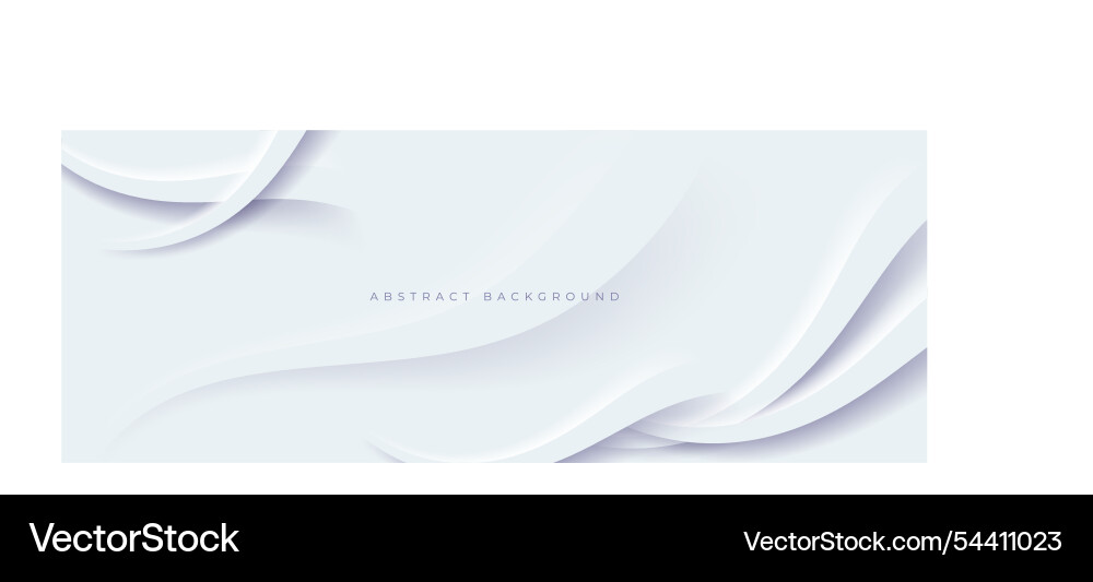 White abstract background with overlapping wave White abstract background with overlapping wave vector image