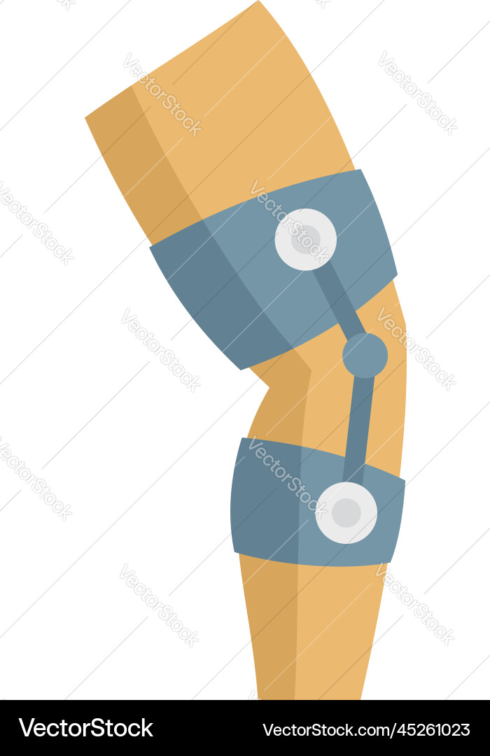 Young foot hurt icon flat bandage injury Young foot hurt icon flat bandage injury vector image