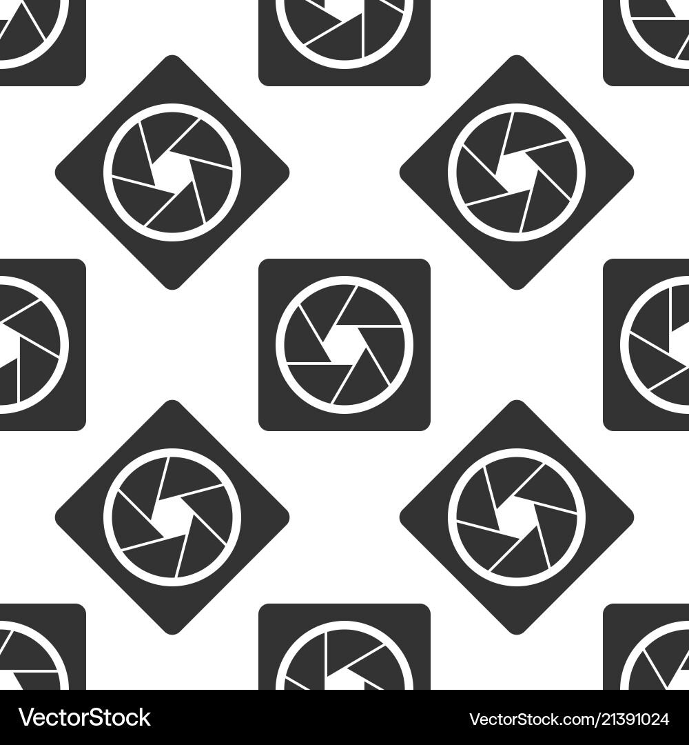 Camera shutter icon seamless pattern Camera shutter icon seamless pattern vector image