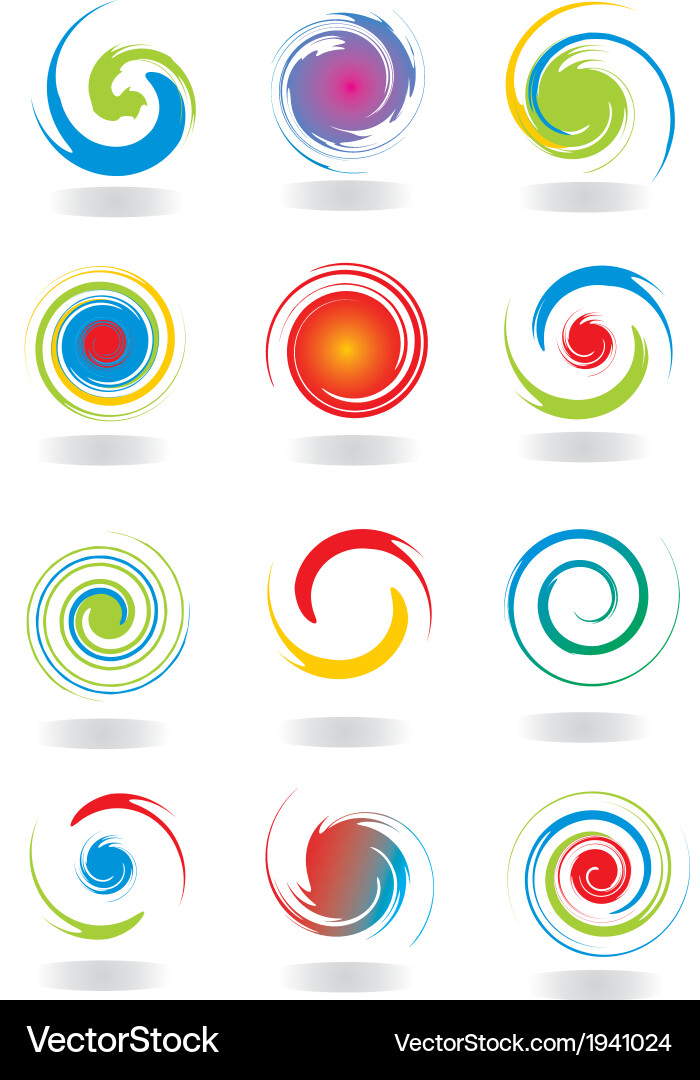 Dynamic Circular Motif vector image