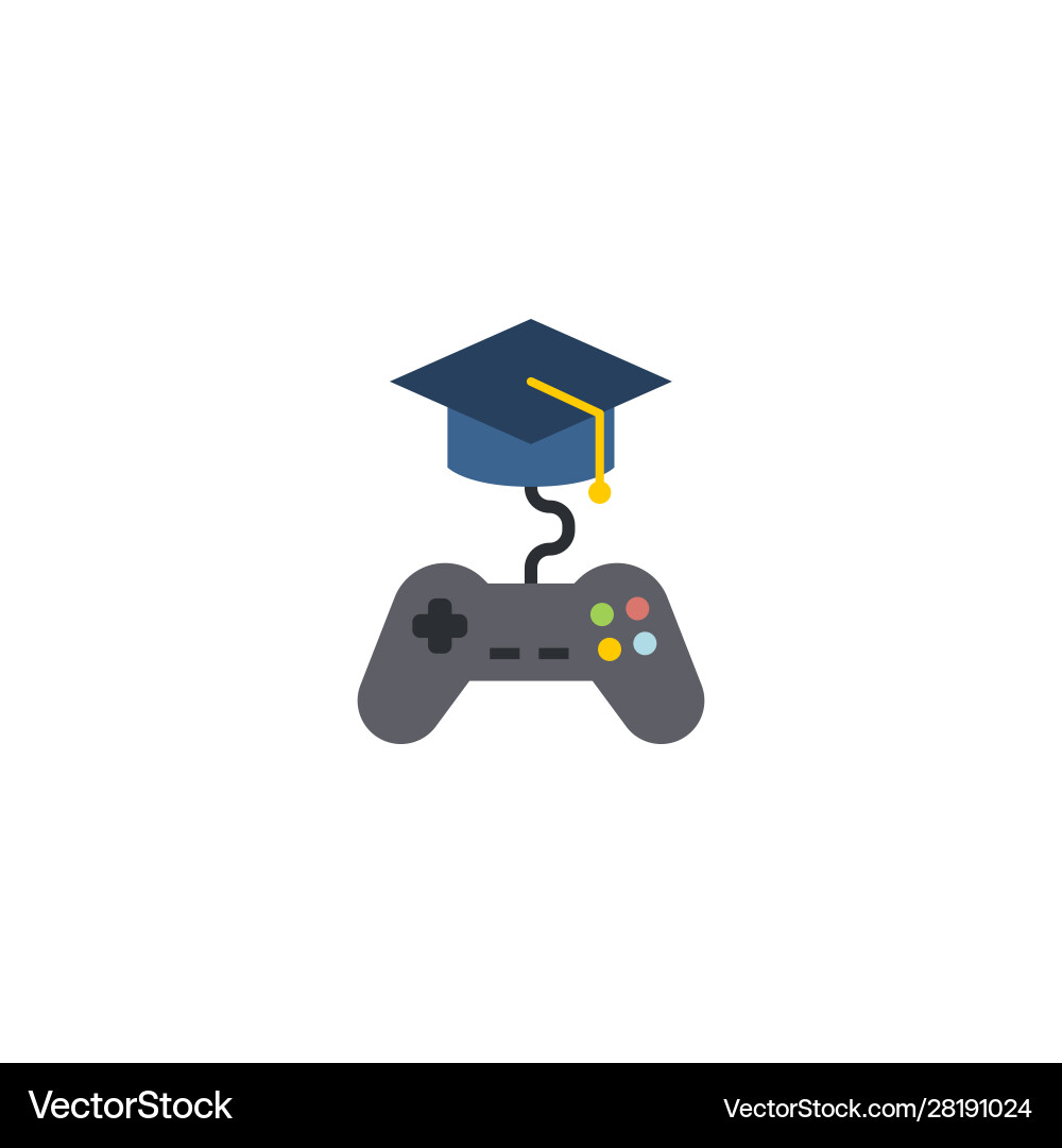 Game-based learning creative icon from e-learning Vector Image
