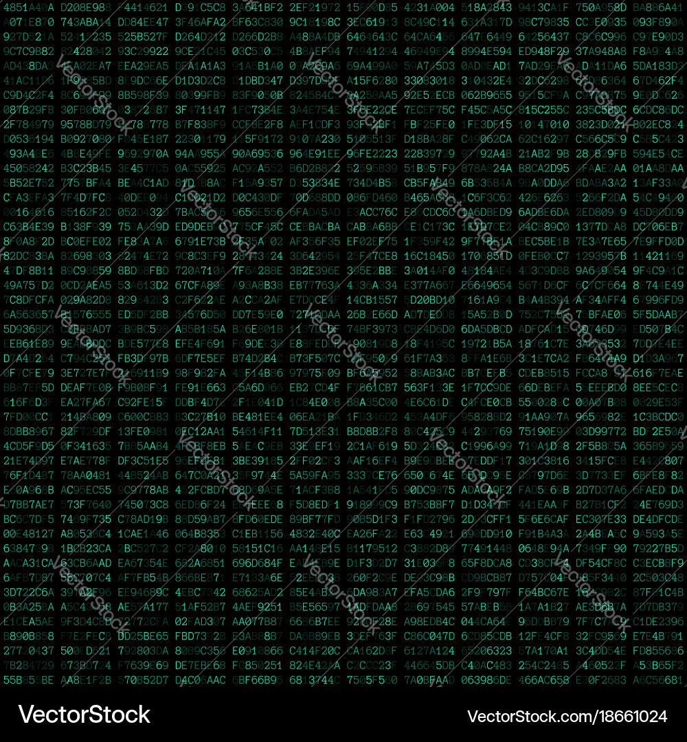 Hex code abstract seamless pattern vector image