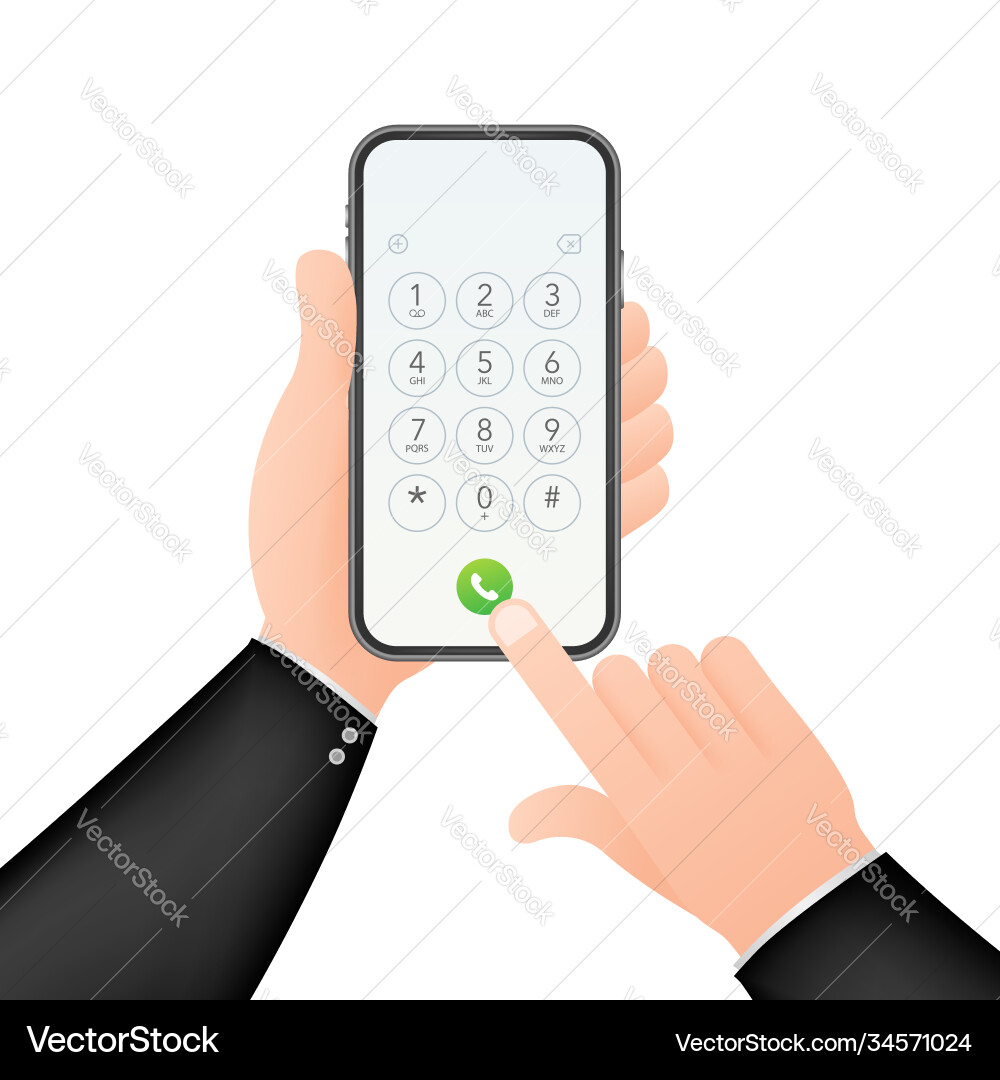 Keypad for on smartphone screen application Keypad for on smartphone screen application vector image