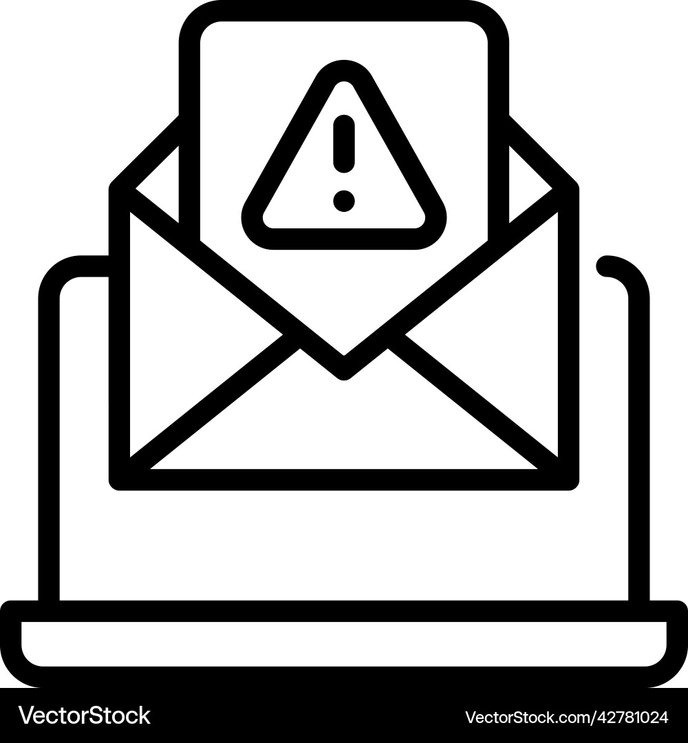 Mail error vector image
