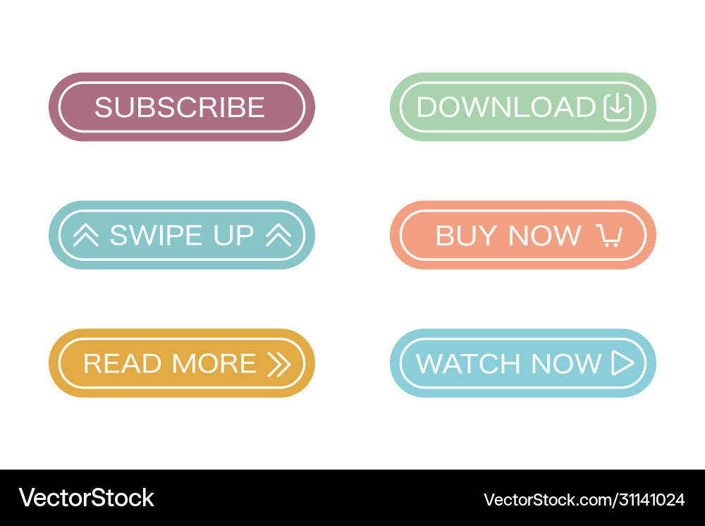 Modern color template with button white background Modern color template with button white background vector image