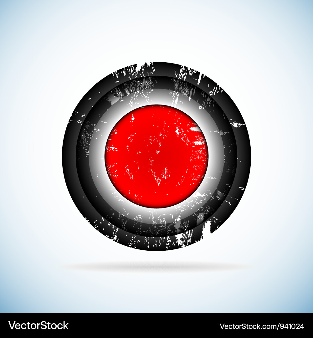 Red button vector image
