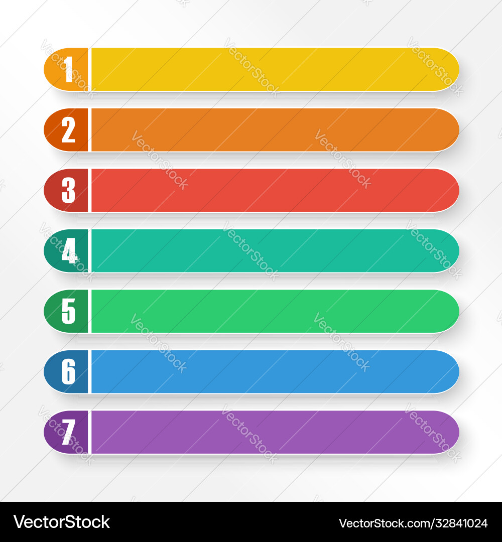Set color option bars eps10 Set color option bars eps10 vector image