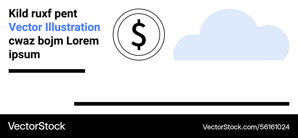 Simple design featuring dollar icon text elements Simple design featuring dollar icon text elements Vector Image