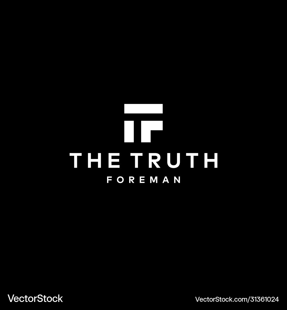TF Logo - Initial Monogram vector image