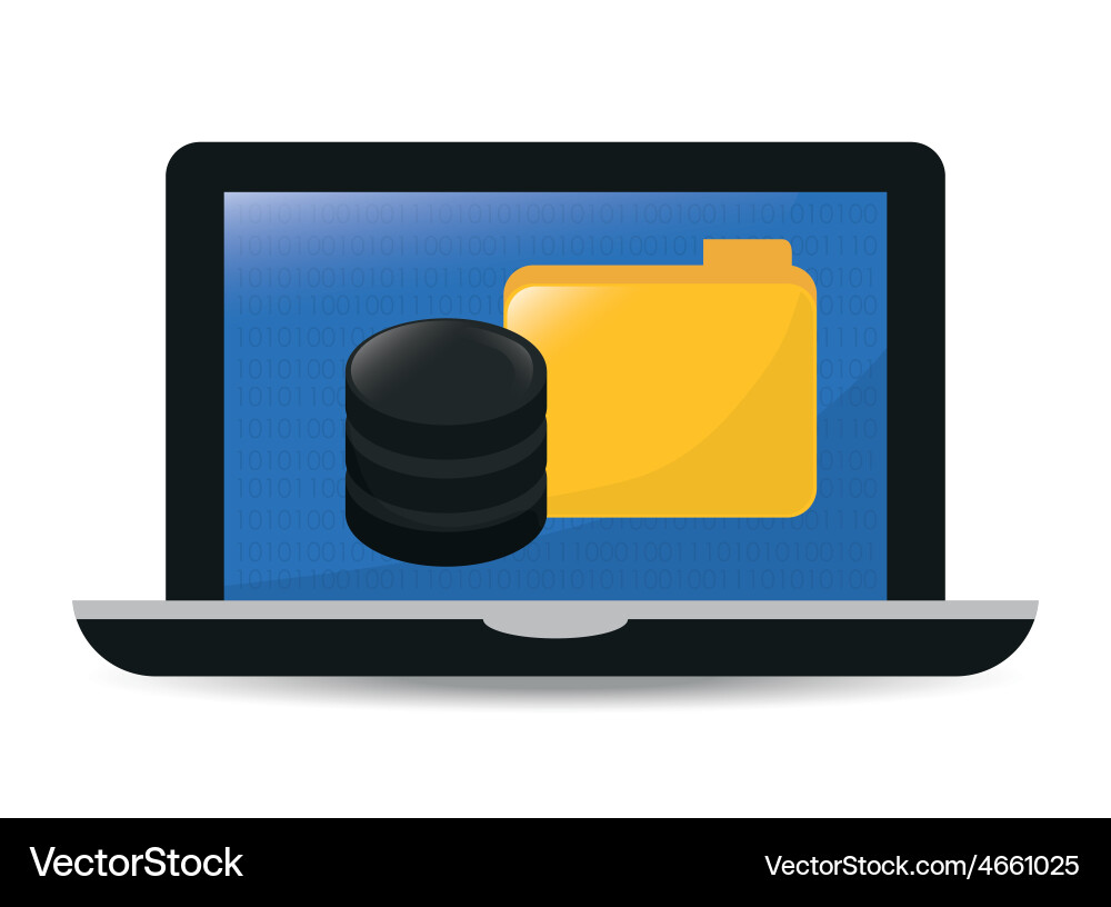 Data base design Vector Image