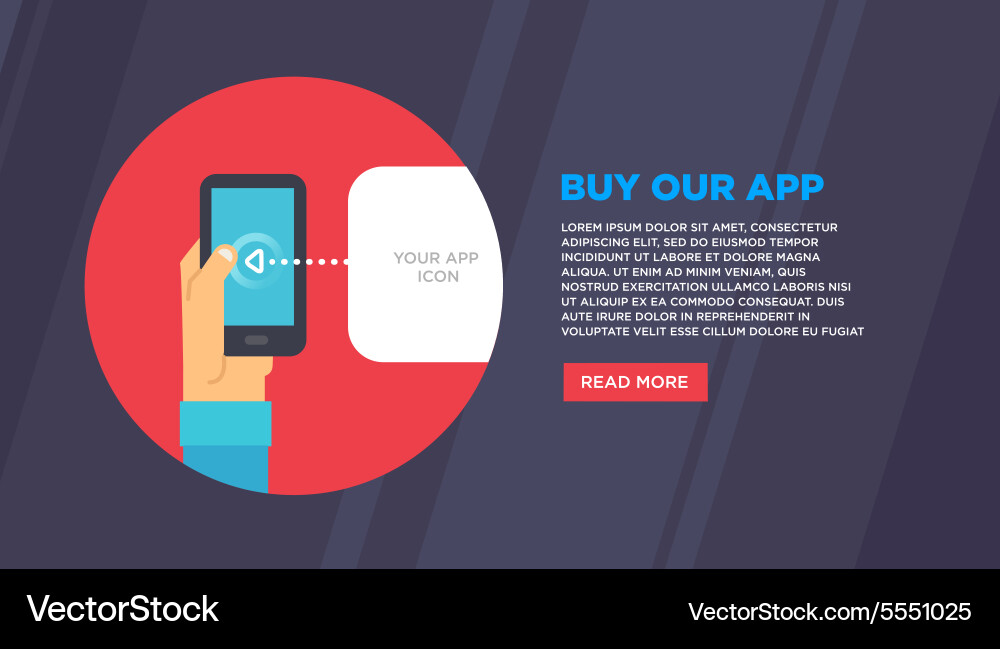 Flat design concepts for mobile email vector image