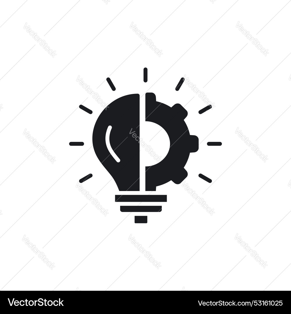 Innovation icon symbol on white background Vector Image