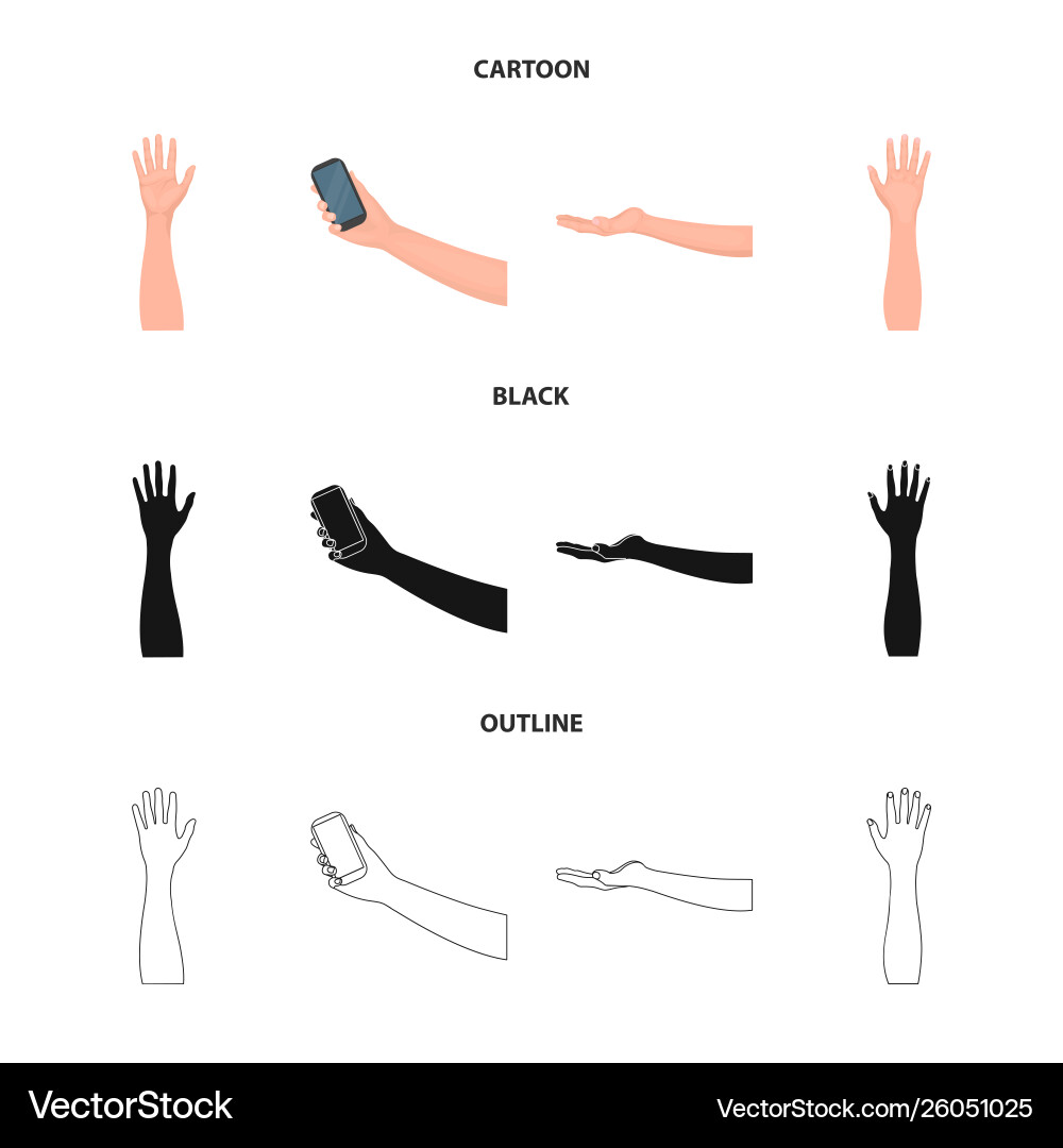 Isolated object and animated sign set Vector Image