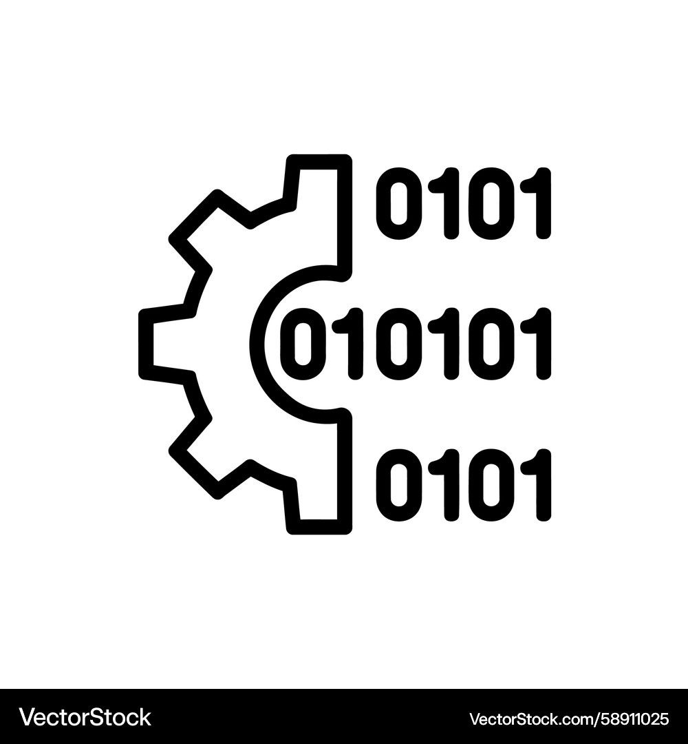 Modern algorithm graphic a dynamic fusion Vector Image