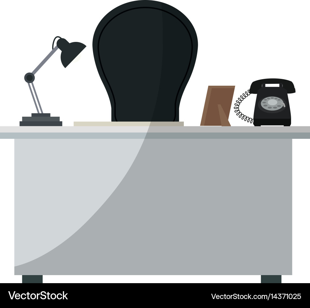 Office workplace icon Royalty Free Vector Image