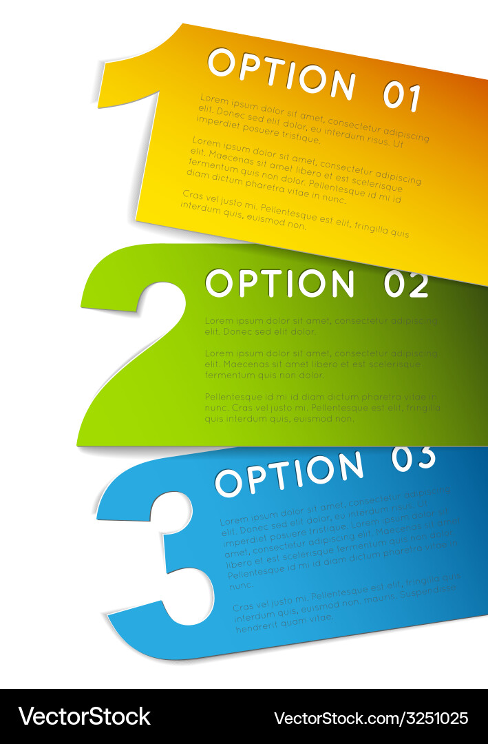One two three - progress background vector image