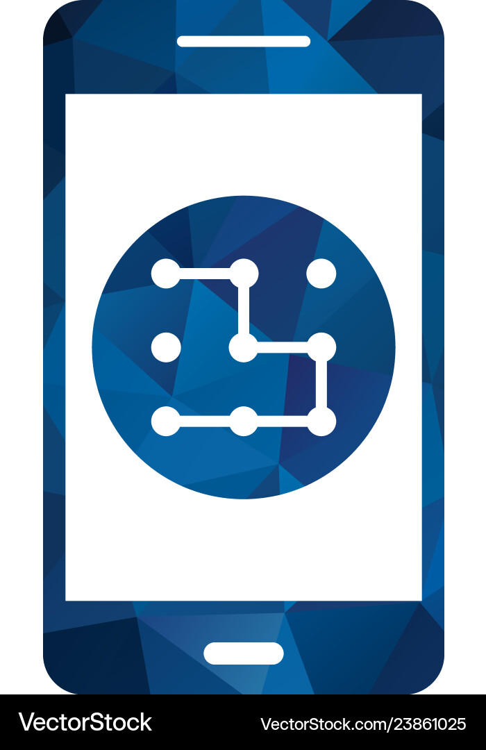Pattern mobile application icon vector image