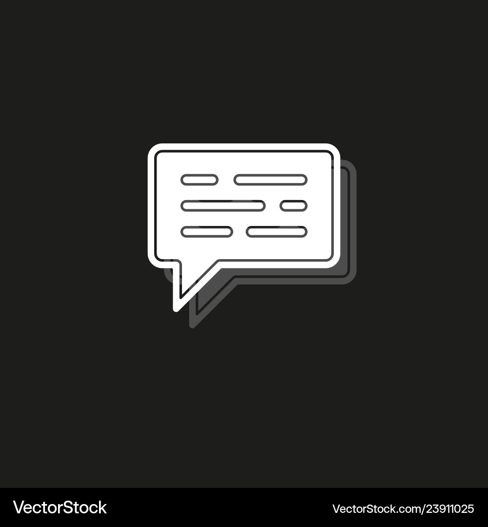 Simple message icon Vector Image