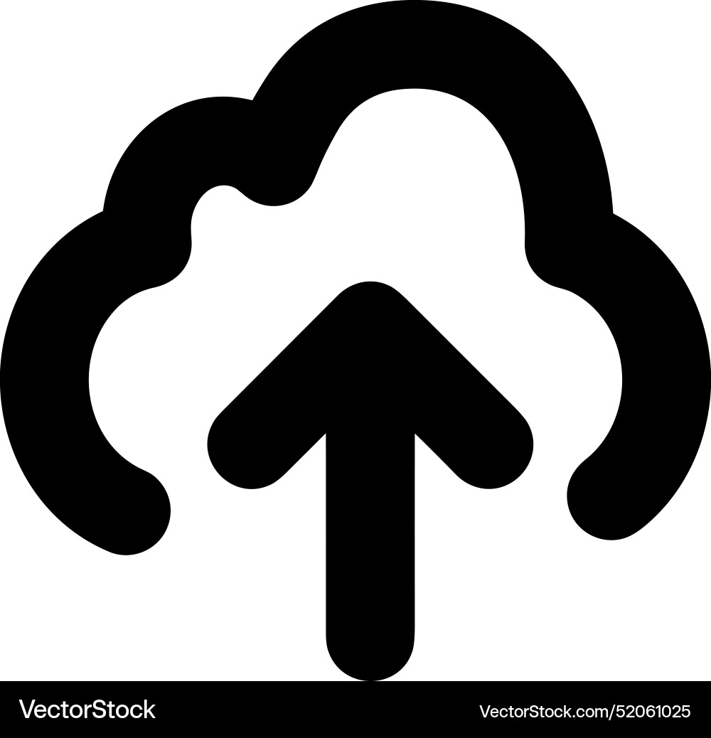 Upload outline icon symbol image Vector Image