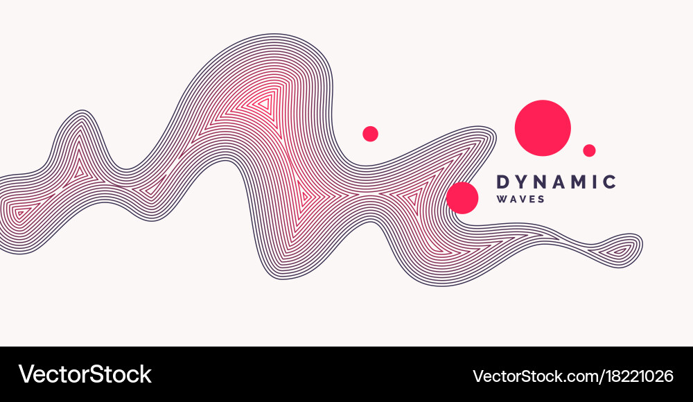 Abstract Dynamic Waves Background vector image
