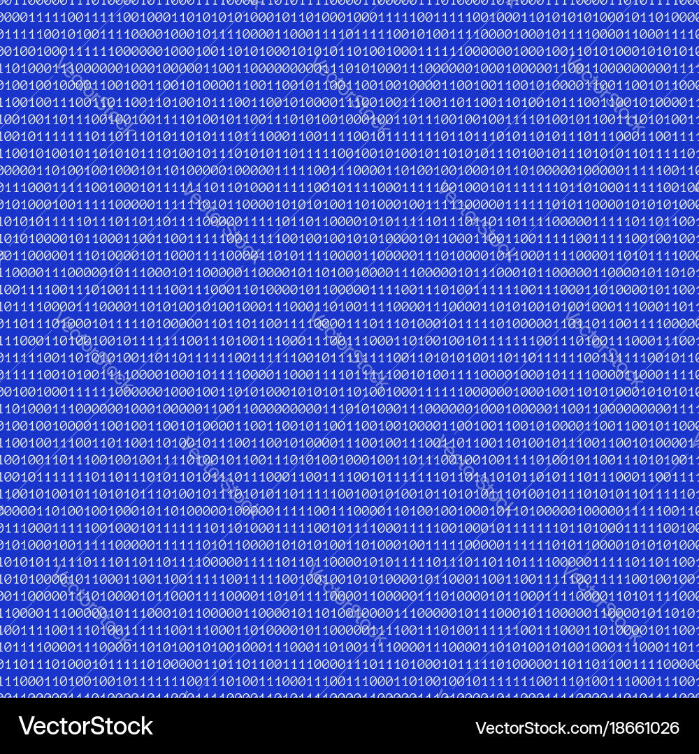 Binary code abstract seamless pattern Vector Image
