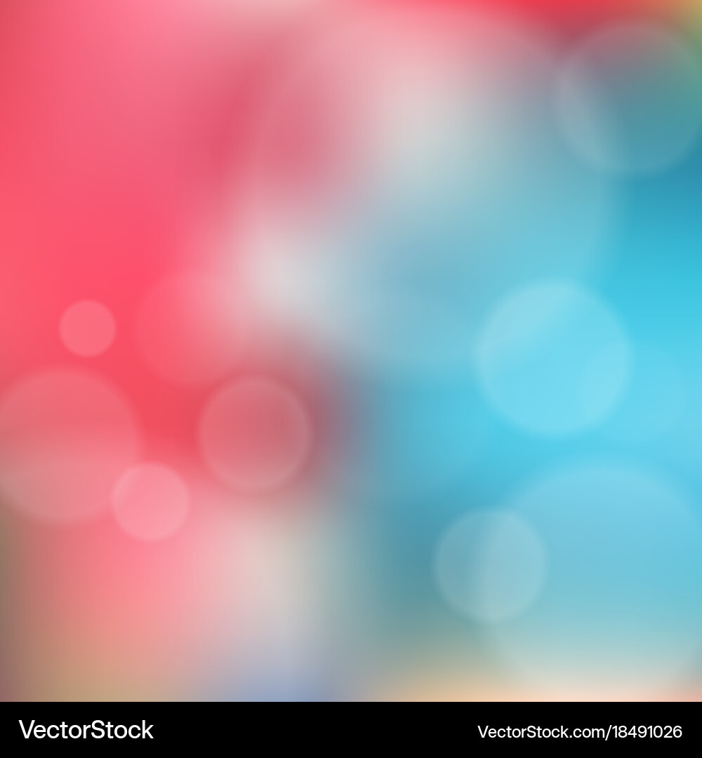 Blurred background with bokeh vector image