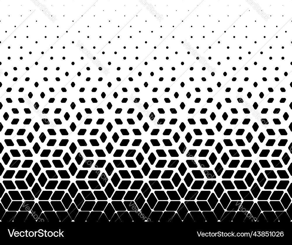 Geometric pattern of black diamonds on a white Vector Image