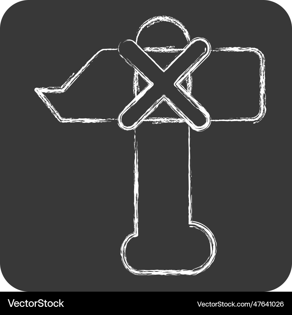 Icon weapon related to prehistoric symbol chalk Icon weapon related to prehistoric symbol chalk vector image
