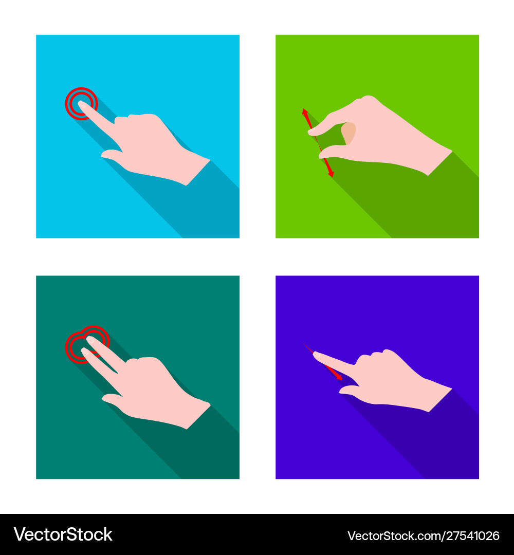 Isolated object touchscreen and hand icon Isolated object touchscreen and hand icon vector image