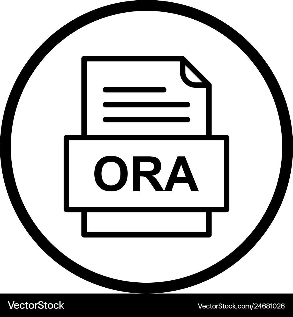 Ora file document icon Vector Image
