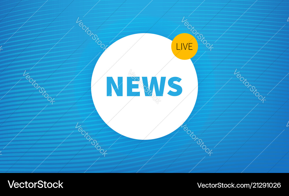 Stock-Logo brechen News live Stock-Logo brechen News live vektorbild
