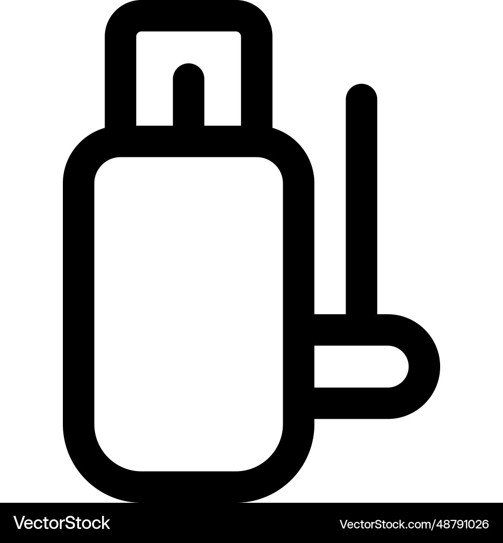 Wireless usb used for transferring data Vector Image