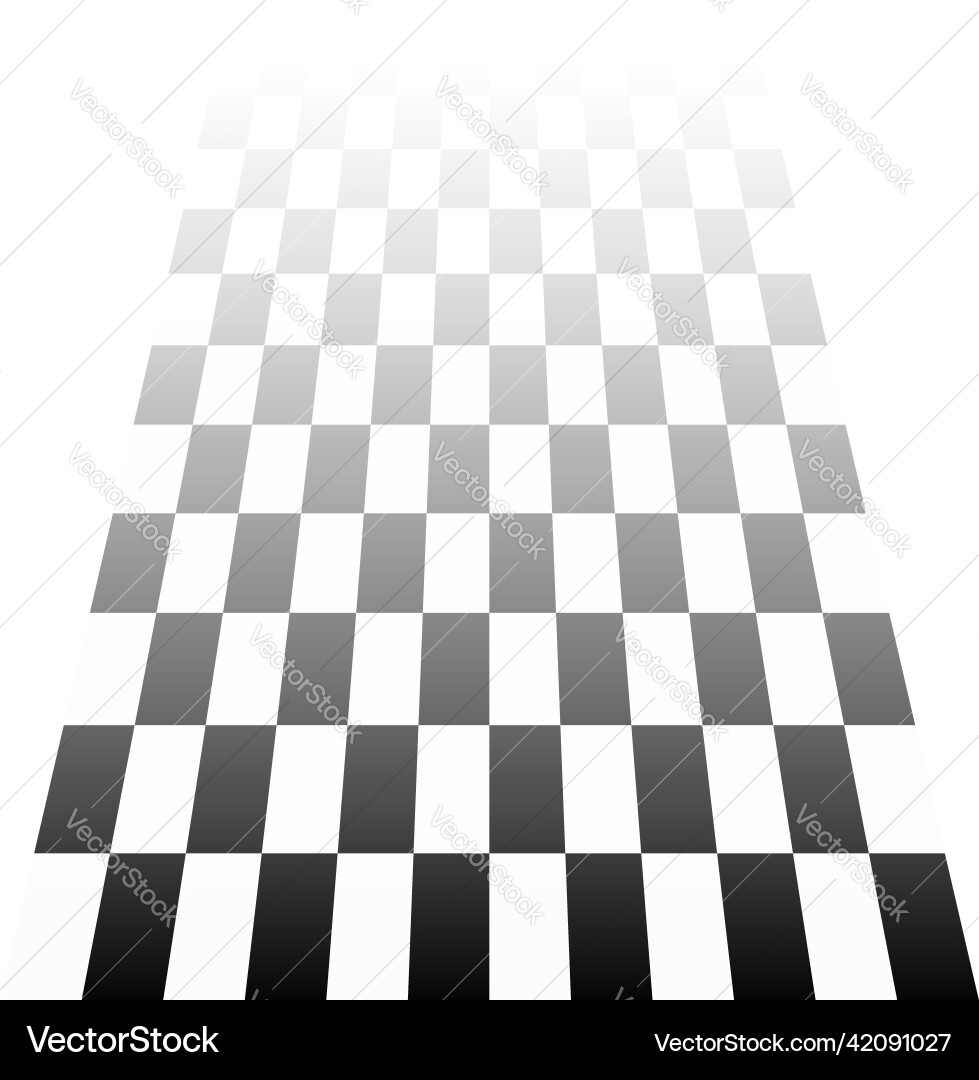 3d chessboard checkerboard pattern in perspective 3d chessboard checkerboard pattern in perspective Vector Image