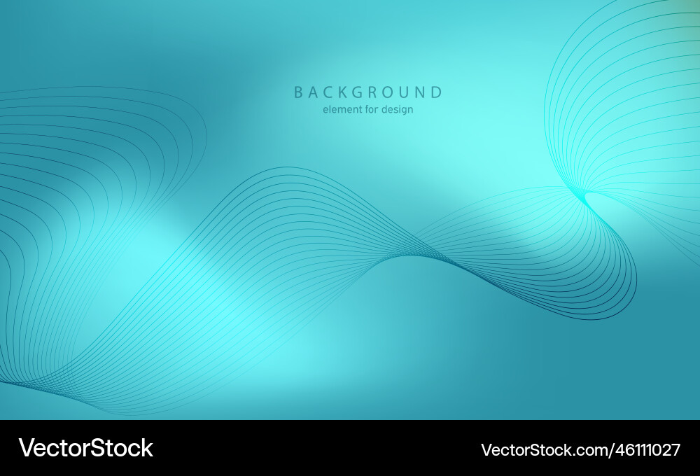 Abstract gradient background wave element Abstract gradient background wave element vector image