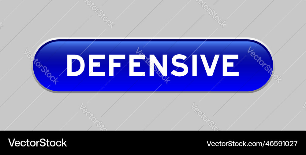Blue color capsule shape button with word Blue color capsule shape button with word Vector Image