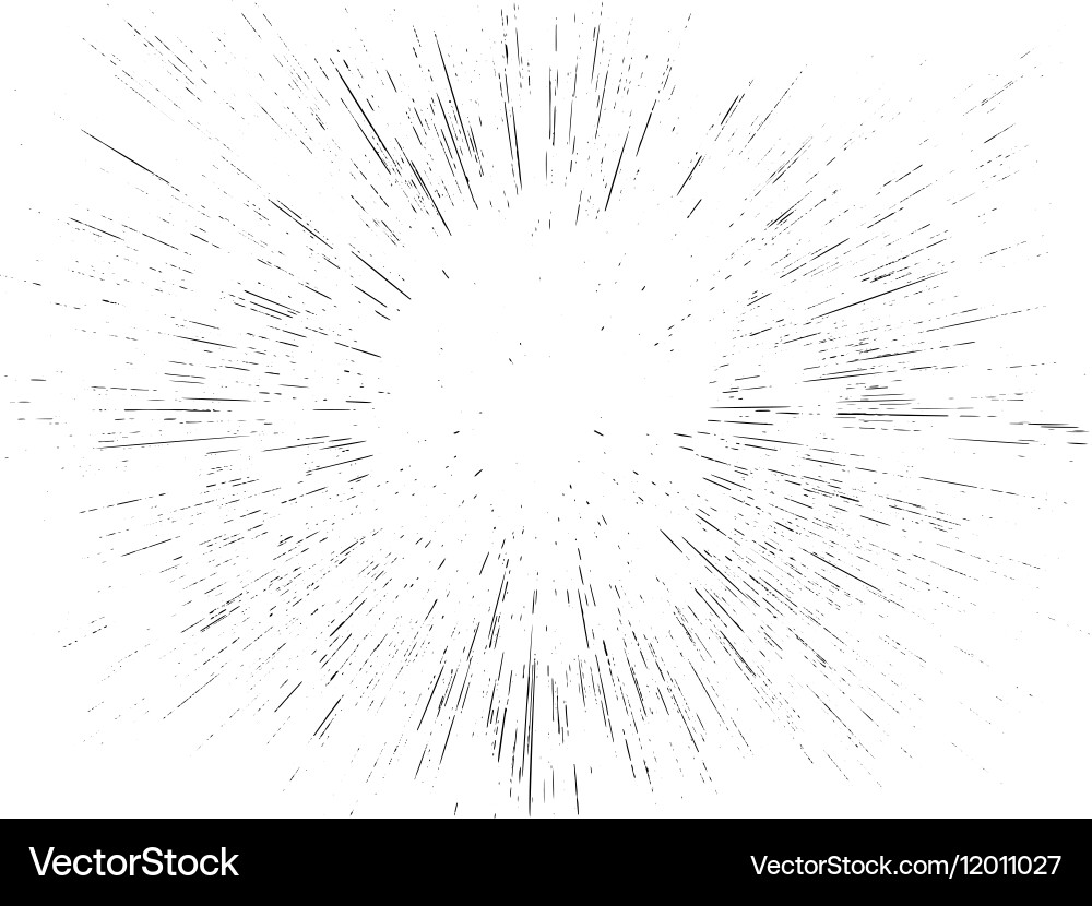 Dynamic Speed Burst Radial Lines vector image