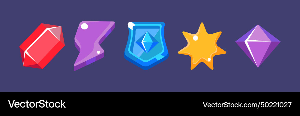 Game icon and glossy ui design element set Game icon and glossy ui design element set vector image