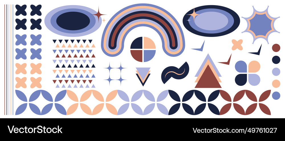Geometric pattern background with scandinavian Geometric pattern background with scandinavian vector image
