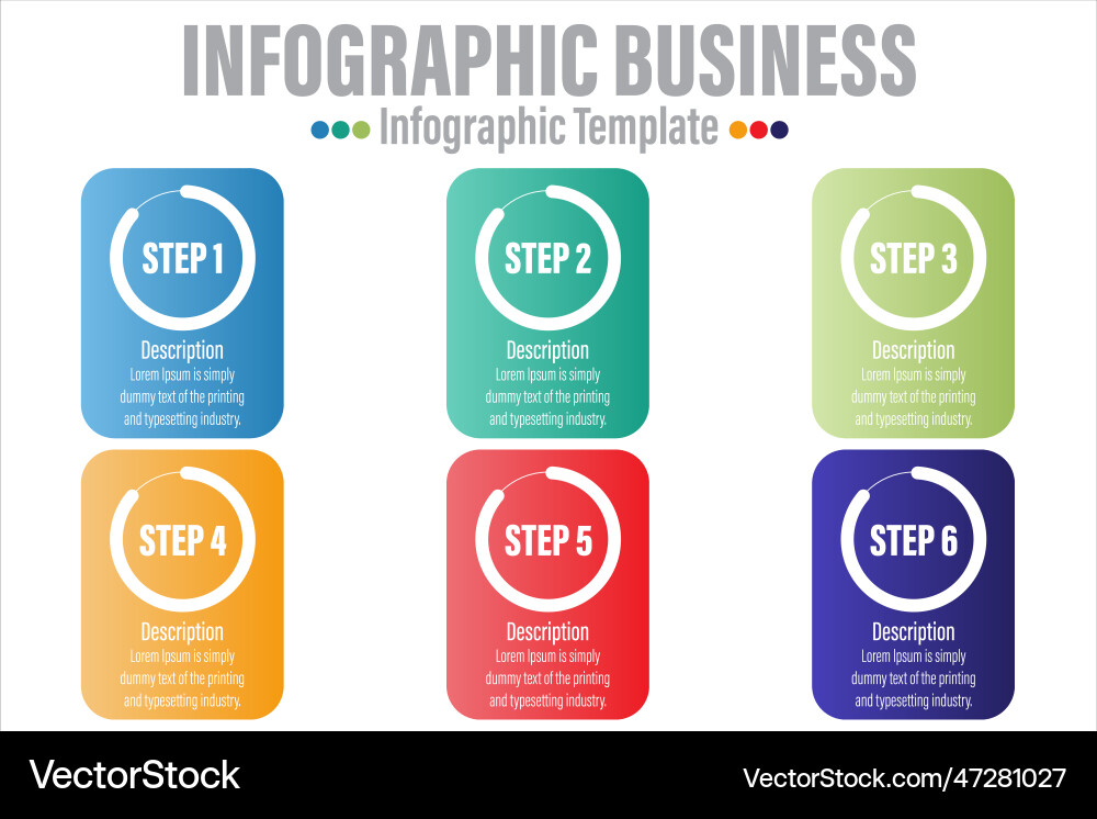 Infographic template with numbers six option can Infographic template with numbers six option can Vector Image
