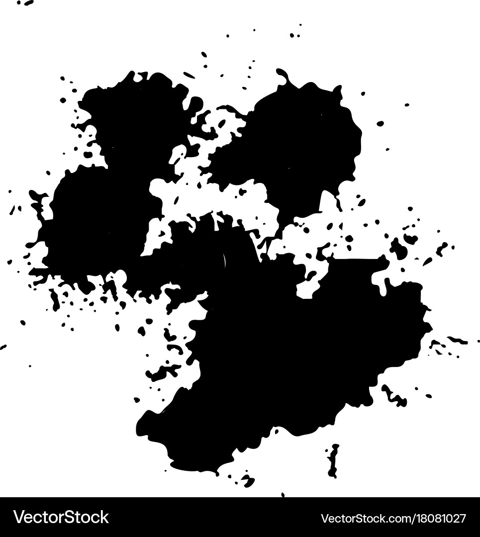 Ink blob or drop vector image