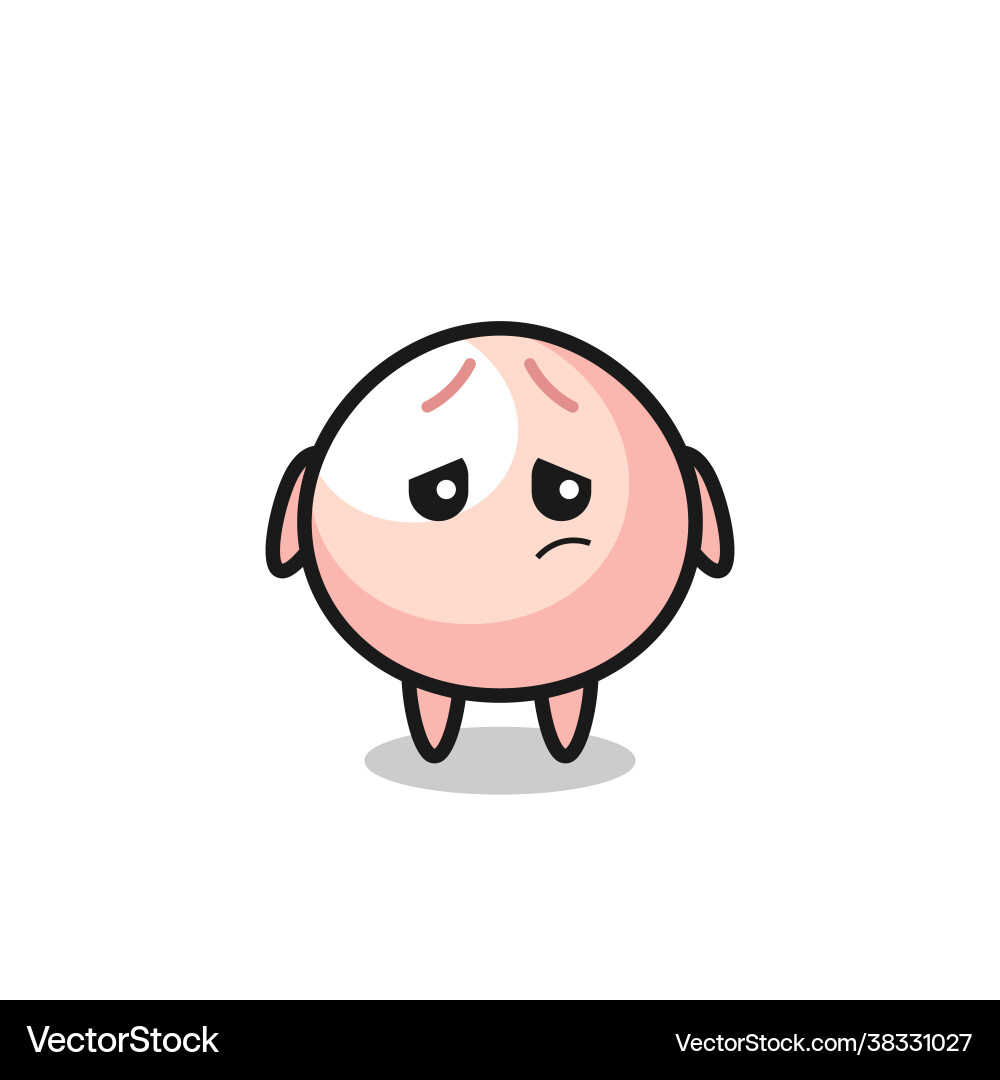 Lazy gesture meatbun cartoon character Lazy gesture meatbun cartoon character vector image