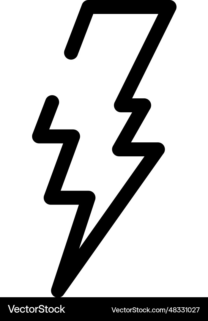 Lightning icon Vector Image